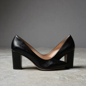 Nore Block-Heel Leather Pumps